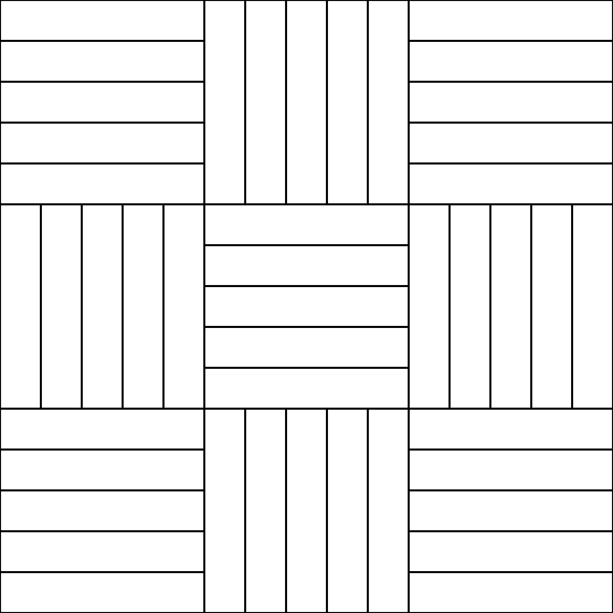 Pattern 170, Five Stripes barn quilt pattern thumbnail